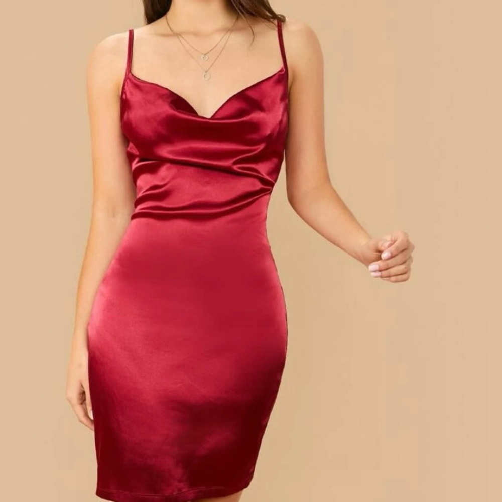 red dress